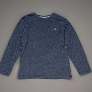 Nautica Long Sleeve Pocket T-Shirt Boys Large 14/16 Blue